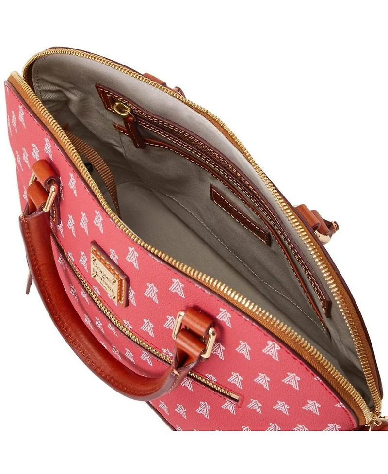 Women's Dooney & Bourke Los Angeles Angels Signature Domed Zip Satchel Purse
