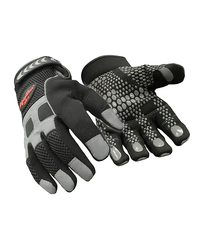 RefrigiWear Men's Insulated HiVis Super Grip Gloves - High-Visibility, Warm Work Gloves, Non-Slip Grip, Water-Resistant, Cold-Weather Protection