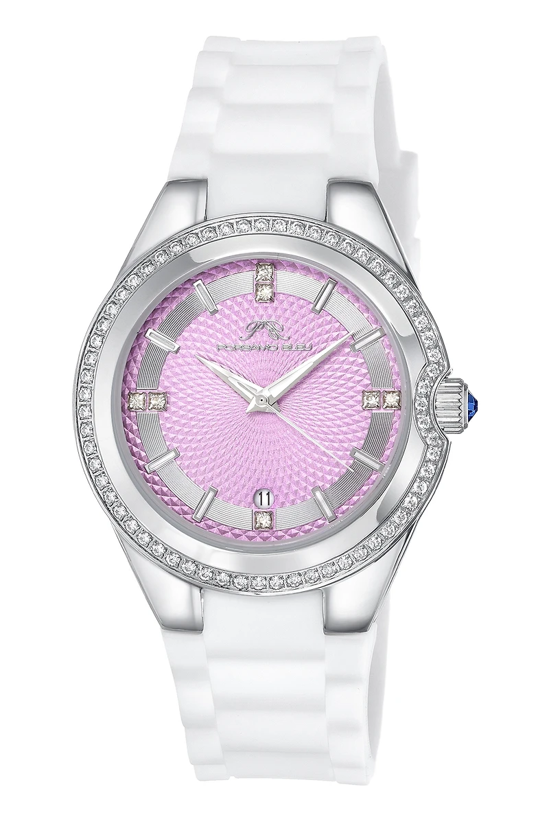 Porsamo Bleu Women's Guilia Stainless Steel and Silicone Strap Watch 1122BGUS