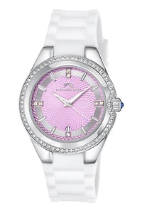 Porsamo Bleu Women's Guilia Stainless Steel and Silicone Strap Watch 1122BGUS