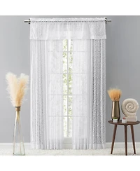 Ricardo Woven Lace Rod Pocket w/Header Panel 54"W x 84"L