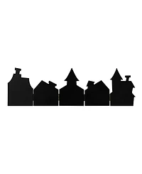Glitzhome 24.75" L Halloween Wooden Hinged Haunted House Table Decor