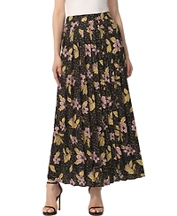 kimi + kai Women's Print Box Pleat Maxi Skirt