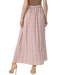 kimi + kai Women's Print Box Pleat Maxi Skirt