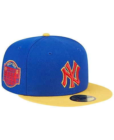 Men's New Era Royal, Yellow York Yankees Empire 59FIFTY Fitted Hat