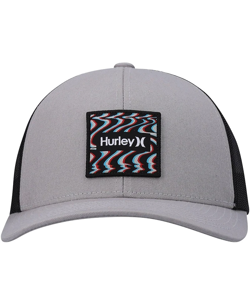 Men's Hurley Gray Seacliff Trucker Snapback Hat