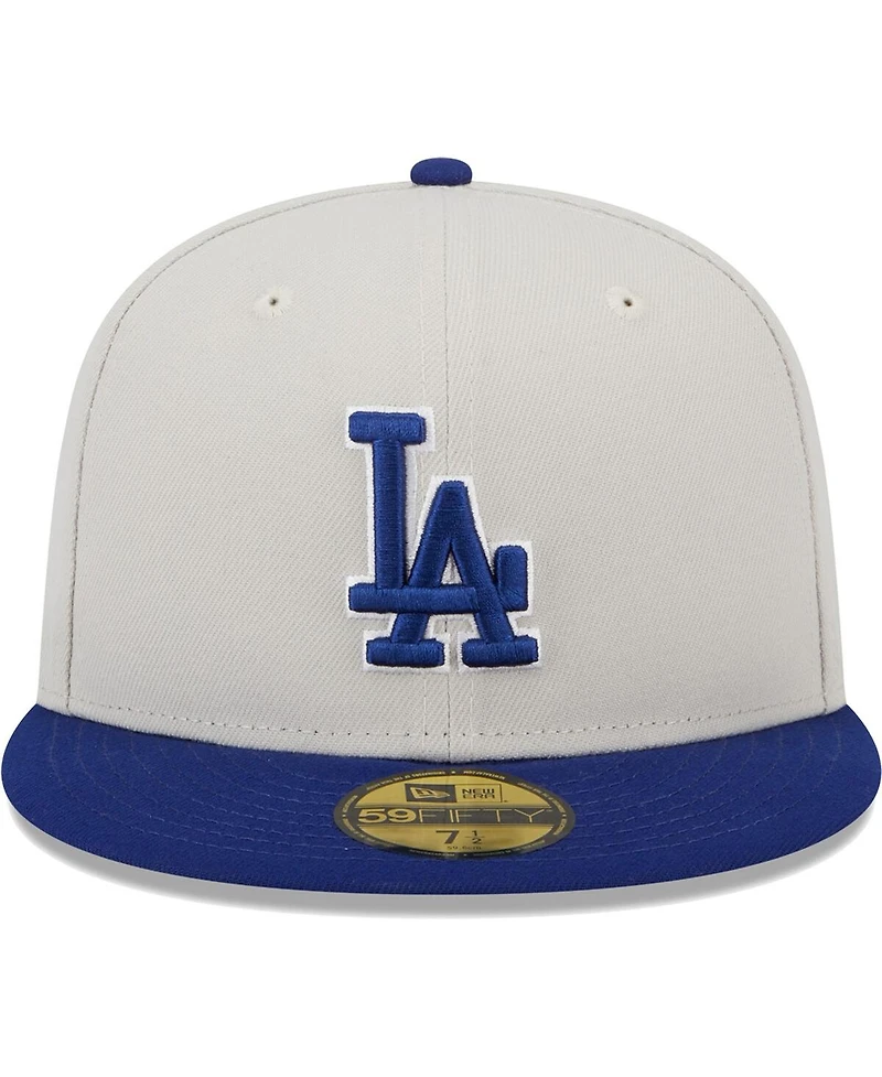 Men's New Era Gray, Royal Los Angeles Dodgers World Class Back Patch 59FIFTY Fitted Hat