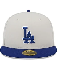 Men's New Era Gray, Royal Los Angeles Dodgers World Class Back Patch 59FIFTY Fitted Hat
