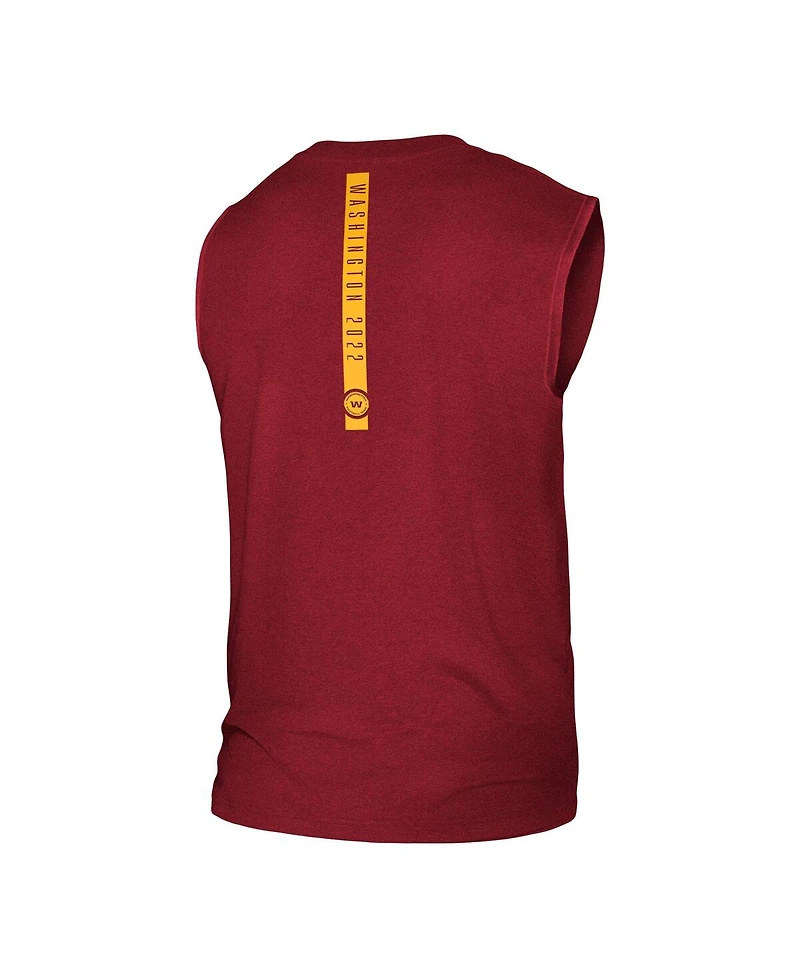 Men's New Era Burgundy Washington Commanders Team Muscle Tank Top