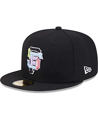 Men's New Era Black San Francisco Giants Multi-Color Pack 59FIFTY Fitted Hat