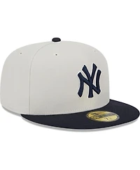 Men's New Era Gray, Navy New York Yankees World Class Back Patch 59FIFTY Fitted Hat