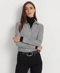 Lauren Ralph Petite Non-Iron Straight-Fit Shirt