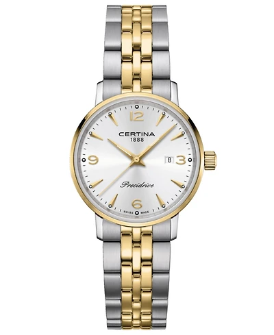 Certina Women's Swiss Ds Caimano Two-Tone Stainless Steel Bracelet Watch 28mm