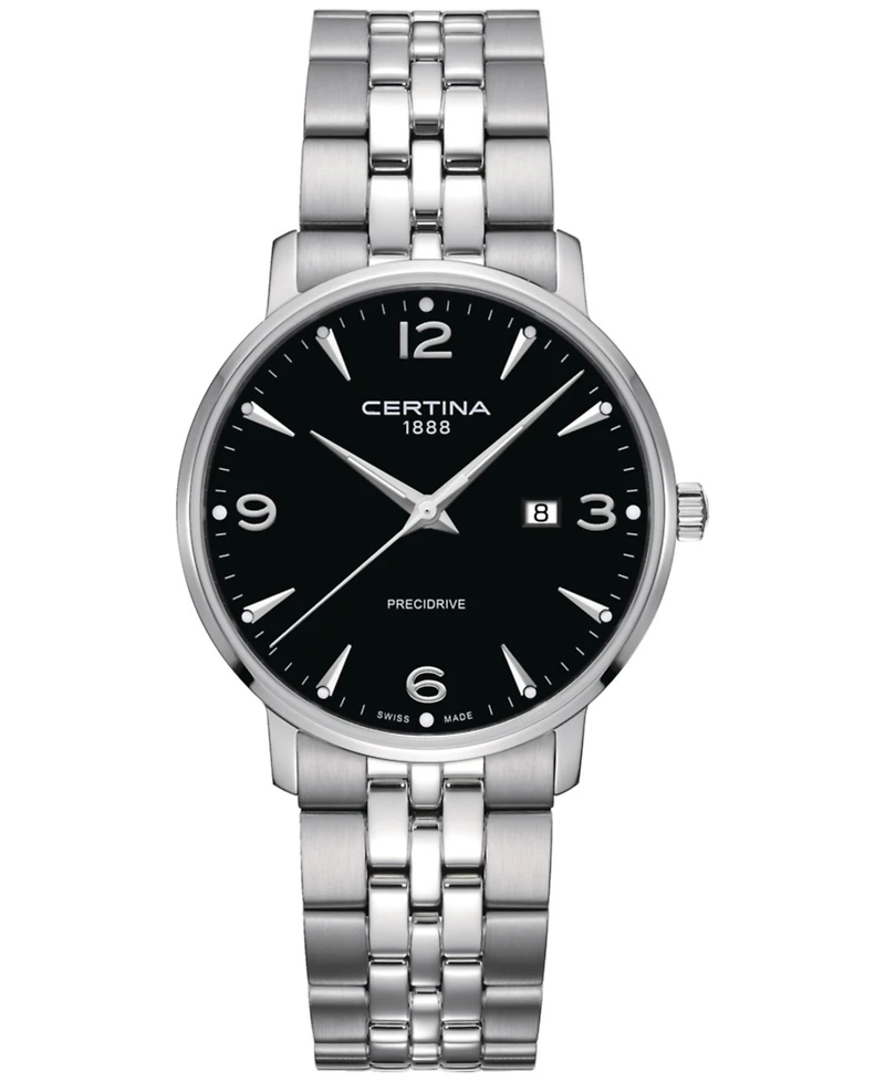 Certina Women's Swiss Ds Caimano Stainless Steel Bracelet Watch 39mm