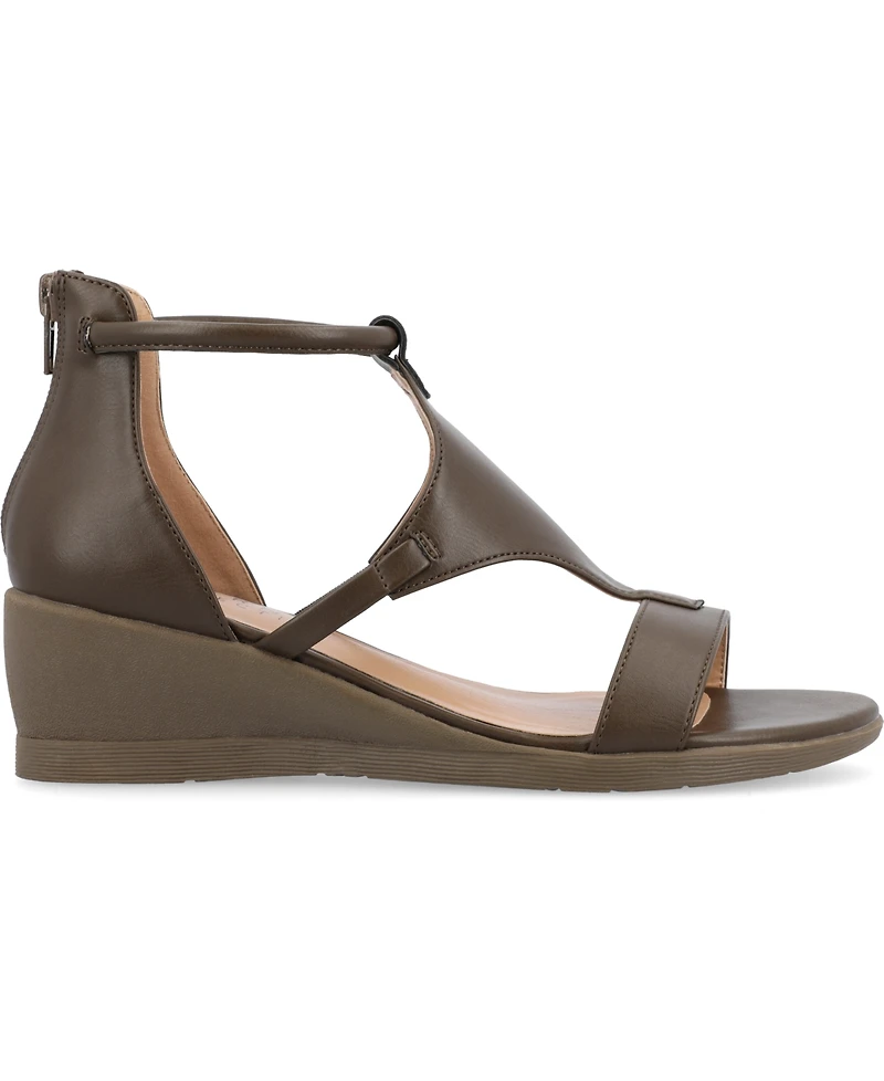 Journee Collection Women's Trayle Wedge Sandals