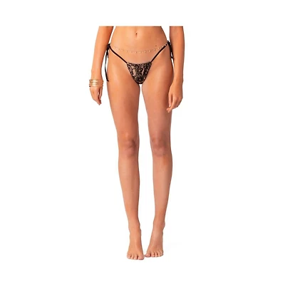 Edikted Women's Bikini Bottoms With Lace
