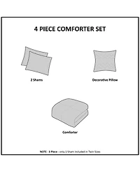 Madison Park Zuri Faux-Fur 4-Pc. Comforter Set