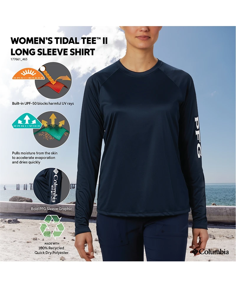 Columbia Women's Pfg Tidal Tee Ii Omni-Shade T-Shirt