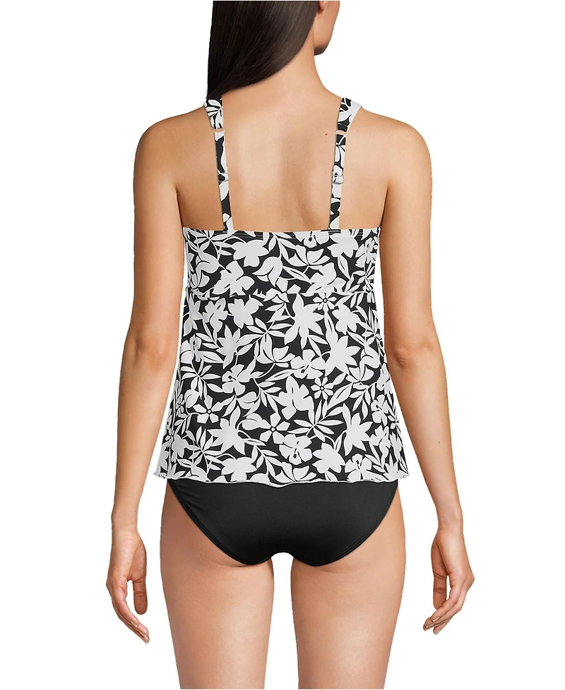 Lands' End Women's Dd-Cup Flutter Scoop Neck Tankini Top