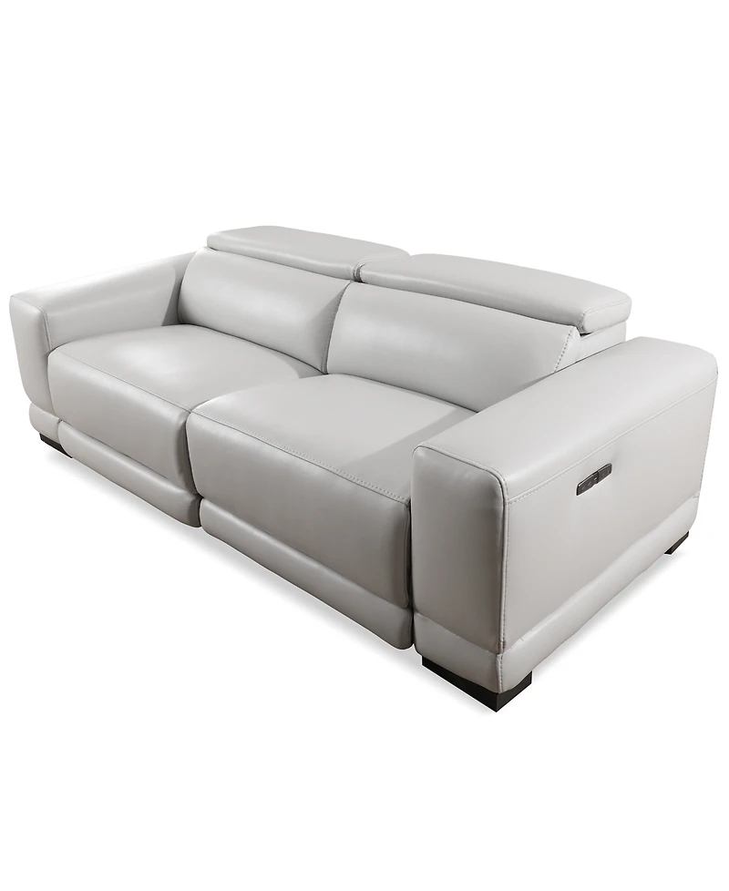 Closeout! Krofton 2-Pc. Beyond Leather Fabric Sofa with 2 Power Motion Recliners, Created for Macy's
