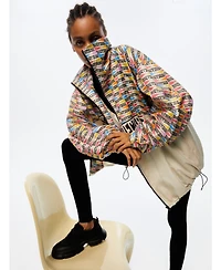 Nocturne Women's Printed Oversized Jacket