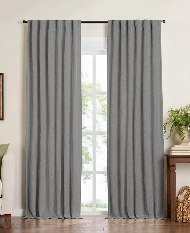 Elrene Home Fashions Harrow Solid Blackout Window Curtain Panel