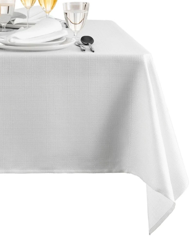 Laurel Solid Texture Water and Stain Resistant Tablecloth