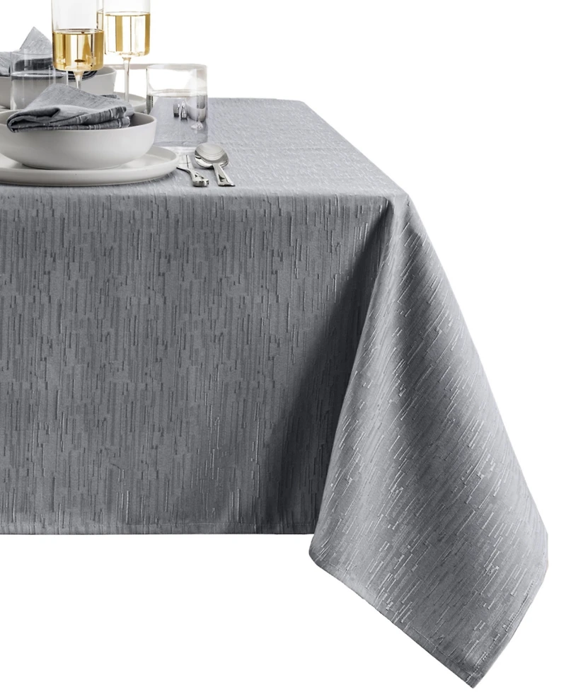 Continental Solid Texture Water and Stain Resistant Tablecloth, 52" x 70"