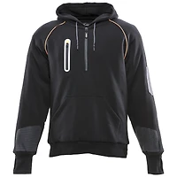 RefrigiWear Men's HiVis PolarForce Pullover Sweatshirt - High Visibility Insulated Hoodie with Kangaroo Pocket
