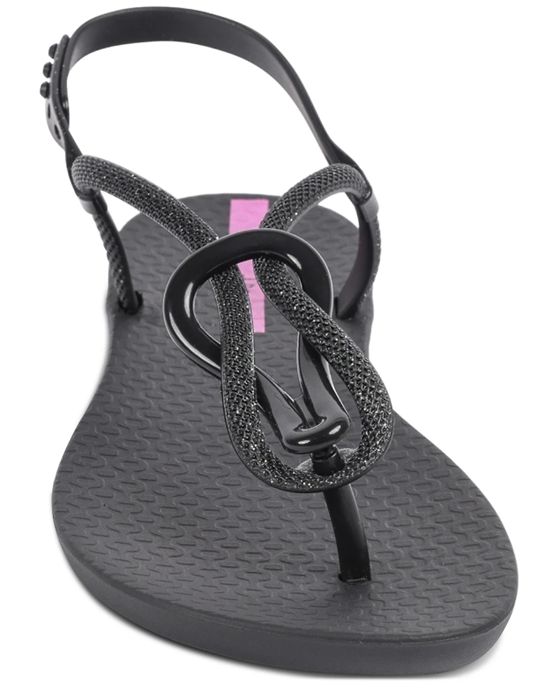 Ipanema Women's Trendy T-strap Flat Sandals