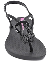 Ipanema Women's Trendy T-strap Flat Sandals