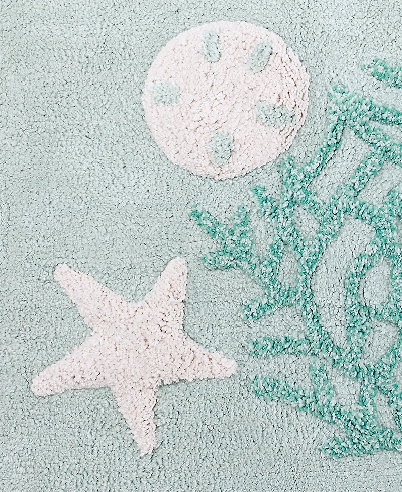 Avanti Beachcomber Seashells Cotton Bath Rug, 24" x 60"