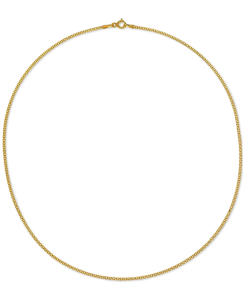 16" Bismark Link Chain Necklace (1-1/2mm) in 14k Gold