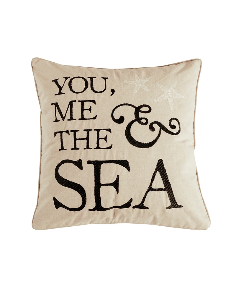 Levtex Cerralvo Embroidered Decorative Pillow, 18" x 18"