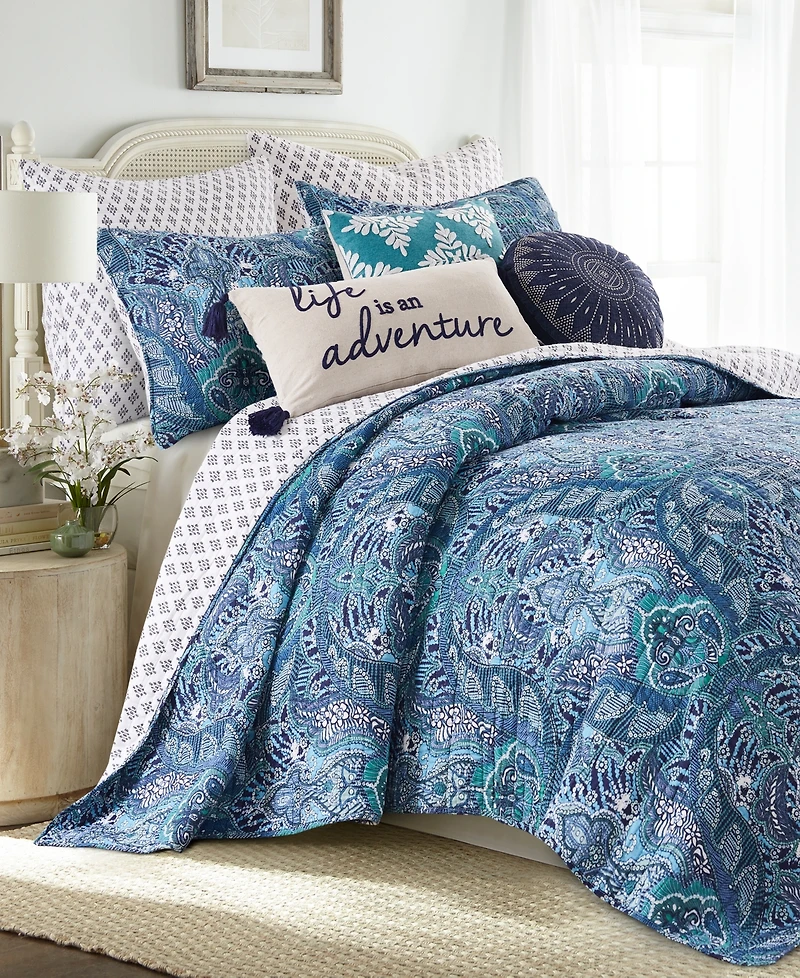 Levtex Bellamy Reversible 3-Pc. Quilt Set, Full/Queen