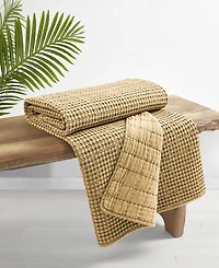 Levtex Mills Waffle Stitched Quilted Throw, 60" x 50"