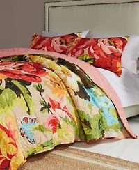 Greenland Home Fashions Senna Floral Boho Quilt Set