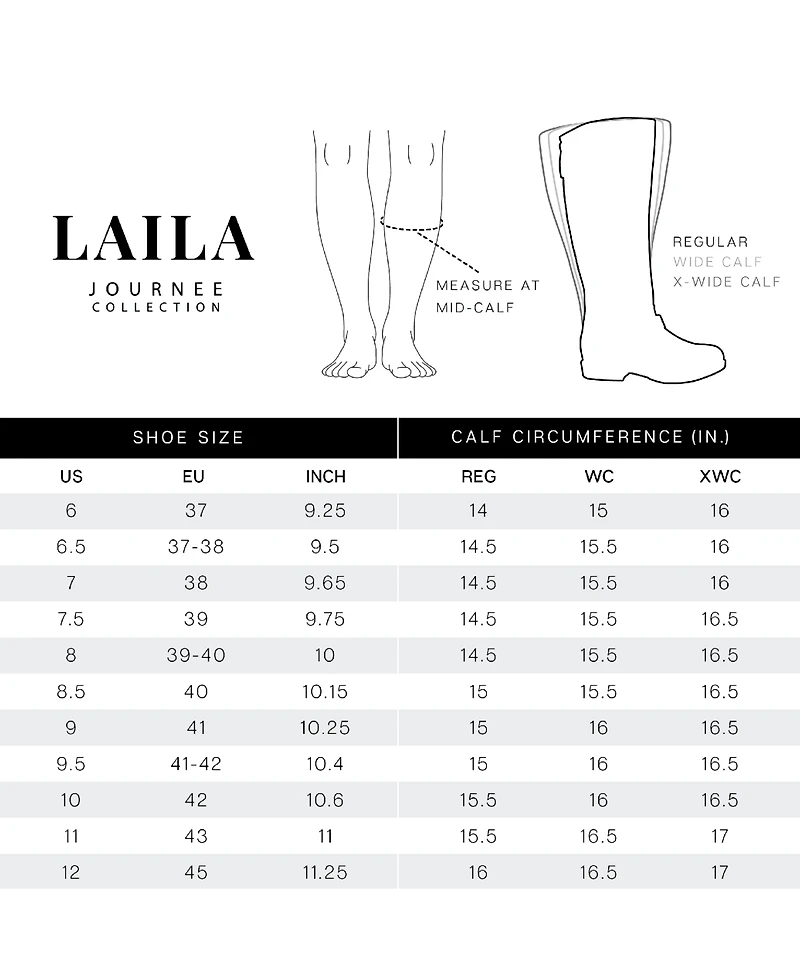 Journee Signature Women's Laila Block Heel Knee High Dress Boots