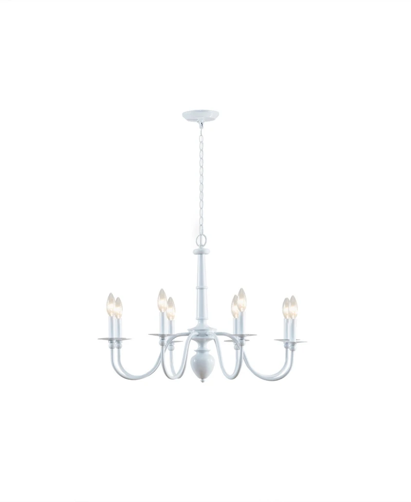 Martha Stewart Amelia 8-Light Traditional Metal Chandelier