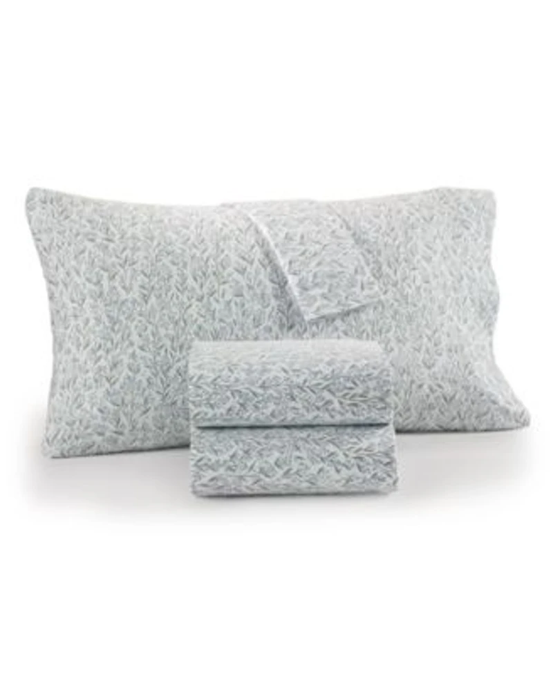 Charter Club Printed Flannel Sheet Collection