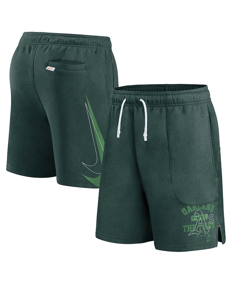 Men's Nike Green Oakland Athletics Statement Ball Game Shorts