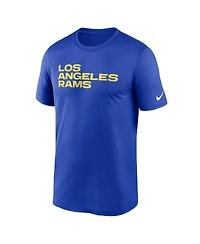 Men's Nike Royal Los Angeles Rams Legend Wordmark Performance T-shirt