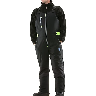 RefrigiWear Big & Tall Extreme Softshell Bib Overalls - -60°F Comfort, Insulated, Windproof, Water-Repellent, Durable Workwear for Cold