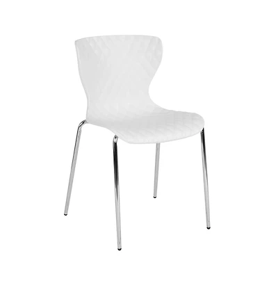 Contemporary Design Accent Dining Plastic Stack Chair