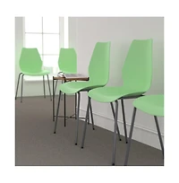 Multipurpose Home Office Stack Chair With Lumbar Support