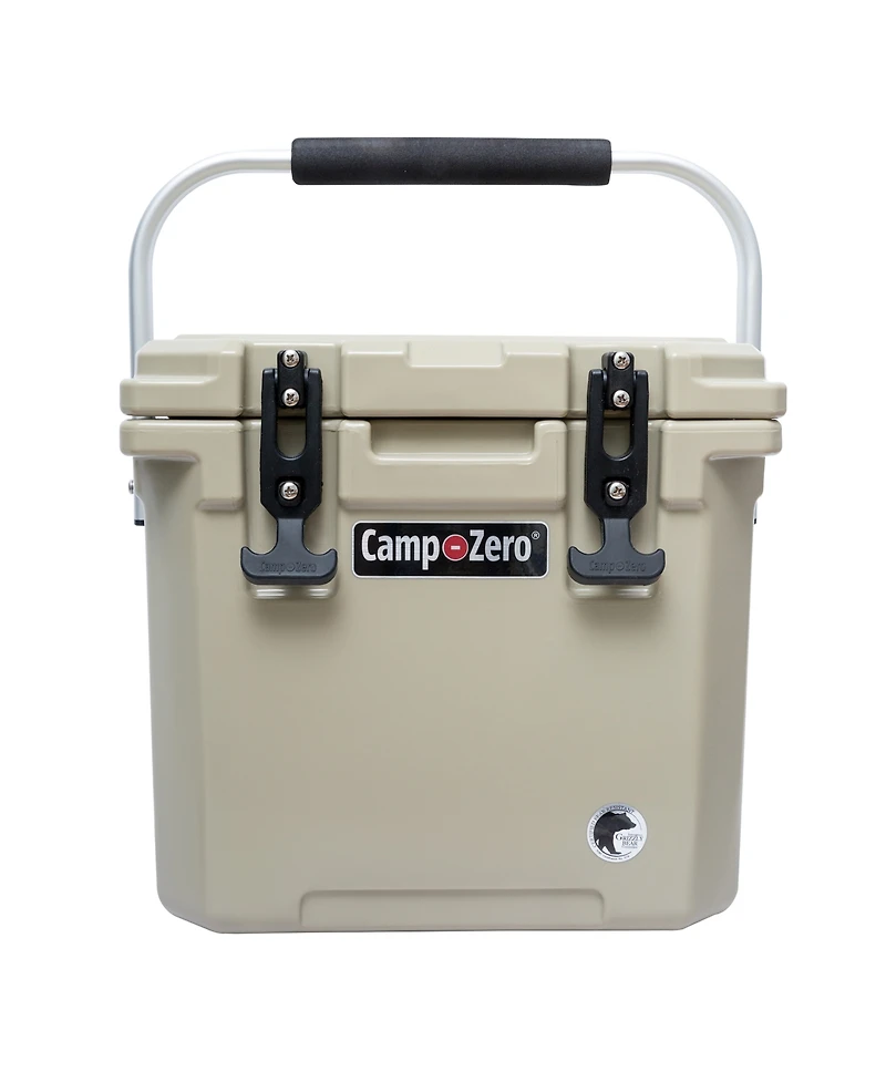 Camp-zero 12 | 12.6 Qt. Premium Cooler with Molded-in Cup Holders and Folding Aluminum Handle Sage