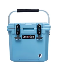 Camp-zero 12 | 12.6 Qt. Premium Cooler with Molded-in Cup Holders and Folding Aluminum Handle Clay
