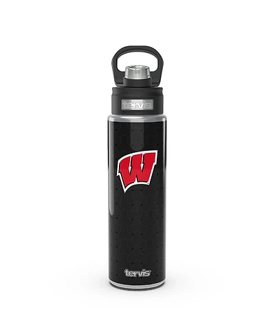 Tervis Tumbler Wisconsin Badgers 24 Oz Weave Stainless Steel Wide Mouth Bottle