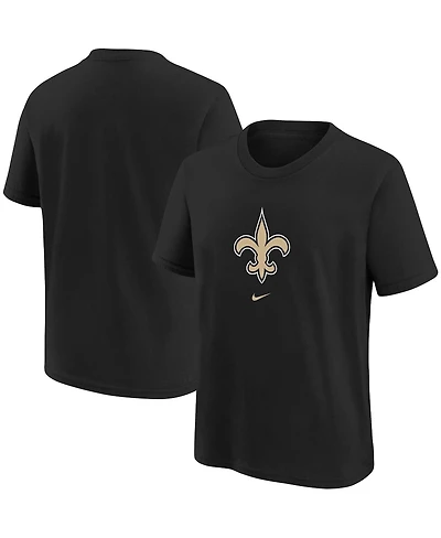 Big Boys and Girls Nike Black New Orleans Saints Logo T-shirt