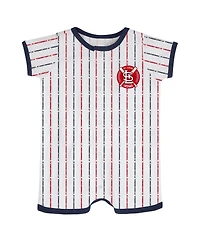 Infant Boys and Girls White St. Louis Cardinals Ball Hitter Coverall